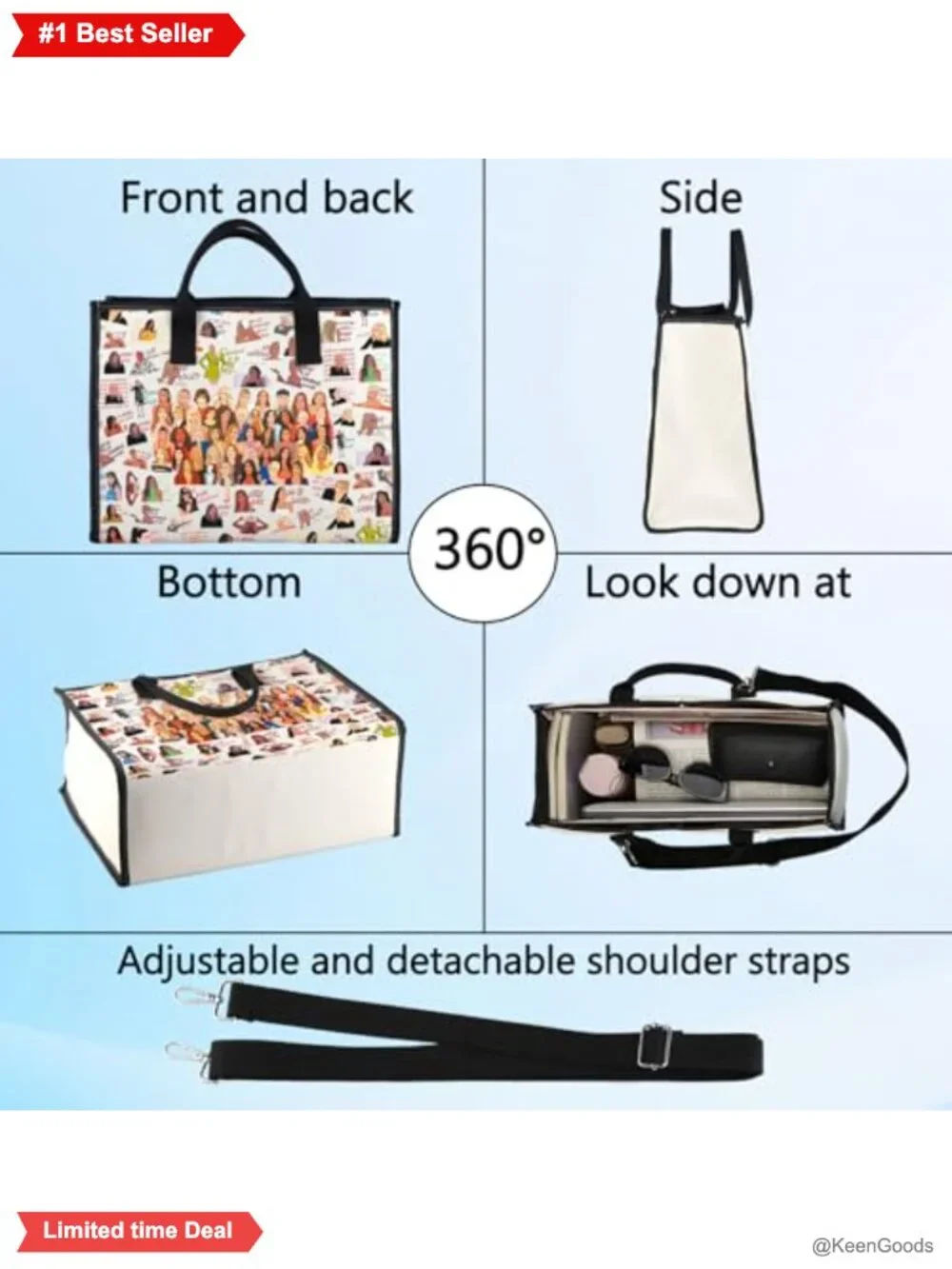 Canvas Tote Bag Funny Housewives TV Show Fans Gift Shoulder Bag Reusable